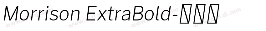 Morrison ExtraBold字体转换 Morrison ExtraBold字体转换